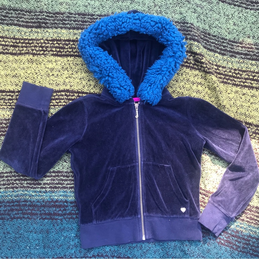 Juicy Couture Blue Hooded Sweatshirt
